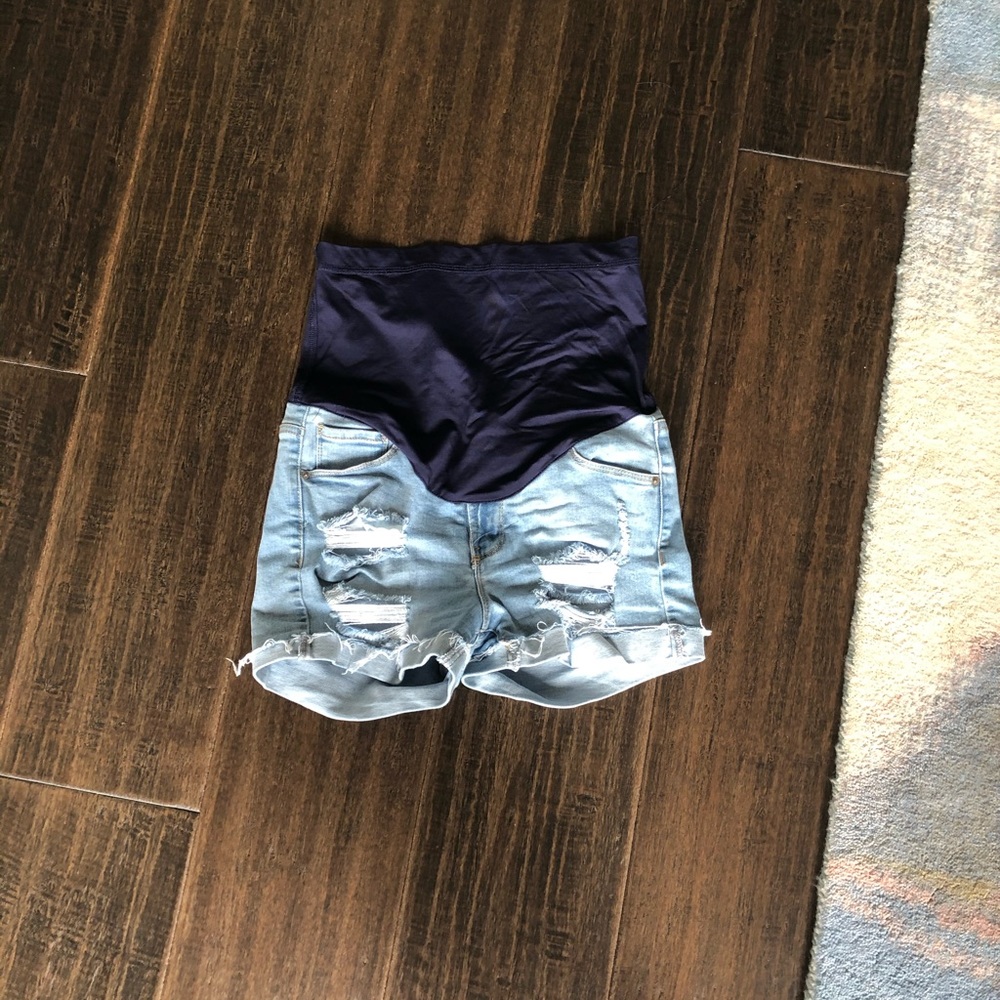 Pinkblush maternity jean shorts